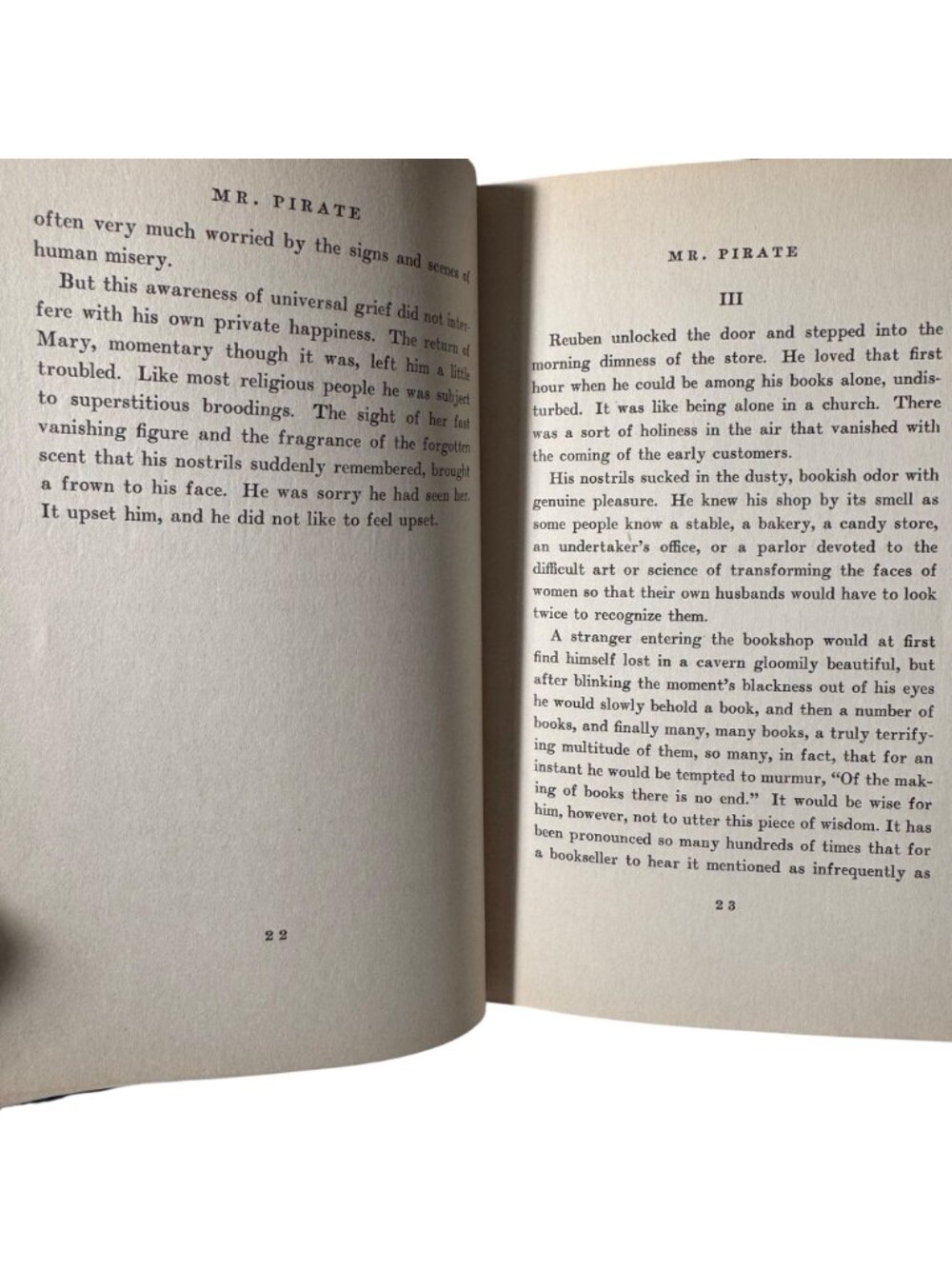 Mr Pirate A Romance 1937 First Edition Hardcover By A.B. Shiffrin Dust Jacket - Picture 12 of 16